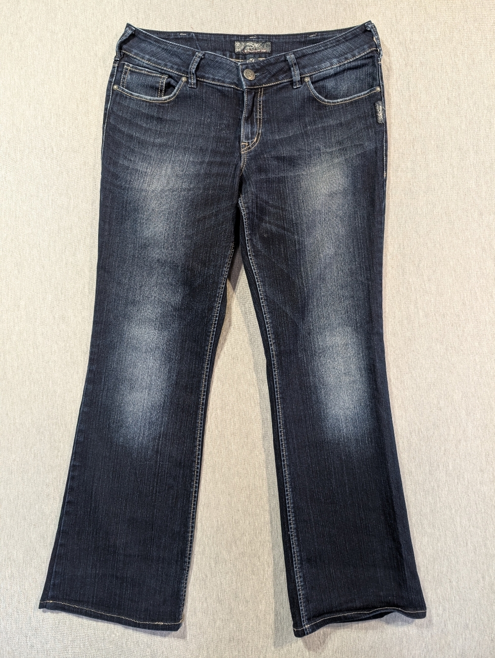 Silver Jeans Suki Boot Cut Women's 32 X 34 Dark Wash Blue